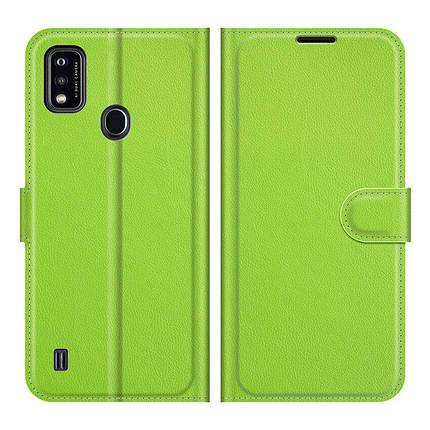 Чохол книжка Lichee для ZTE Blade A51 зелений, фото 1