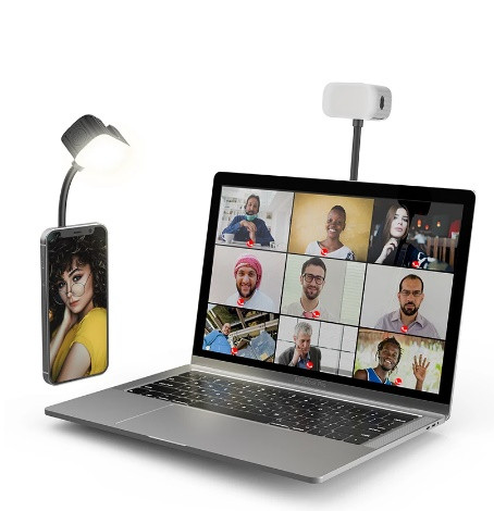 Регульований USB світлодіодний світильник для веб камери Vijim cl12 з присоскою
