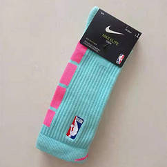 Бірюзові високі Nike Elite Crew NBA спортивні баскетбольні шкарпетки