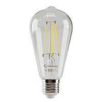 LED лампа Velmax Filament ST64 8W E27 4100K