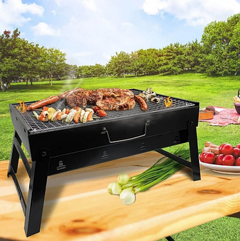 Мангал складаний барбекю гриль решітка 35 x 27 x 20 см портативний BBQ Grill Portable-1935