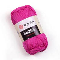 Турецкая пряжа для вязания YarnArt Macrame (макраме)- 140 ярко розовый