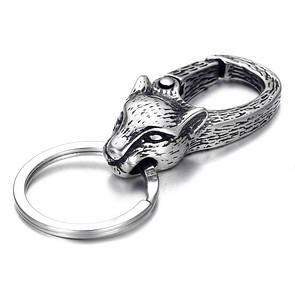 Брелок для ключів з нержавіючої медицинськои стали "Рись"