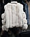 Шкіряна куртка-косуха з натуральним хутром фінської песця, фото 5