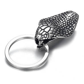 Брелок для ключів з нержавіючої медицинськои стали "Кобра"