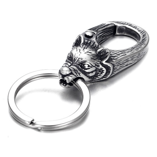 Брелок для ключів з нержавіючої медицинськои стали "Wolf I"