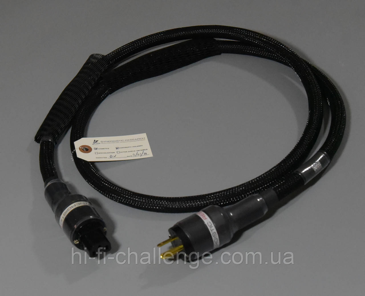 Synergistic Research UEF Black High Current силовий кабель для потужних споживачів 1.8 м ( NEMA)