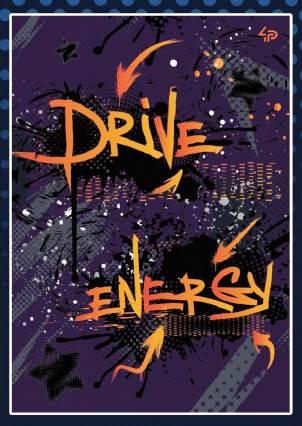 Блокнот А5 в клітинку Profi Graffiti drive energy 96 сторінок арт. GR3, фото 1