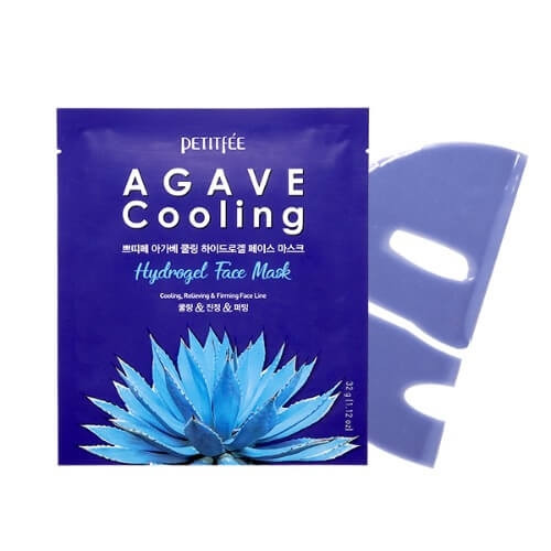 Гідрогелева охолоджуюча маска для обличчя з екстрактом агави Petitfee Agave Cooling Hydrogel Face Mask 32g -