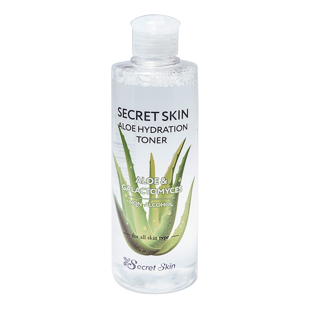 Зволожуючий тонер для обличчя з екстрактом алое Secret Skin Aloe Hydration Toner 250ml (Термін придатності: до
