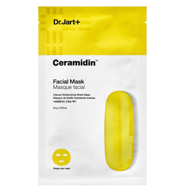 Зволожуюча тканинна маска з церамідами Dr.Jart+ Ceramidin Facial Mask 22g - 1шт., фото 1