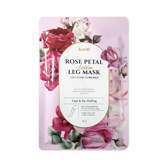 Протенабрякова маска-панчохи Koelf Rose Petal Satin Leg Mask 40g, фото 1
