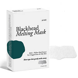Тануча маска для носа проти чорних точок Petitfee Blackhead Melting Mask - 5шт (Термін придатності: до