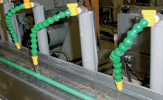 Система гнучких модульних трубок для подачі СОЖ, води і стислого повітря