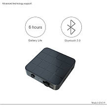 Bluetooth 5.0 міні аудіо приймач передавач звуку 2в1 з акумулятором, фото 3