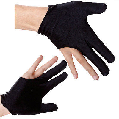 Перчатки для бильярда черные (пара) (S-03010) - фото 1 - id-p15066975