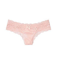 Трусики Стринги Victoria's Secret Lace Thong Panty, Розовые XS