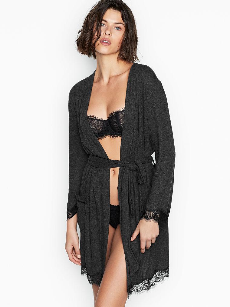 Домашній халат Victoria's Secret Fireside Robe р. XS/S, Сірий