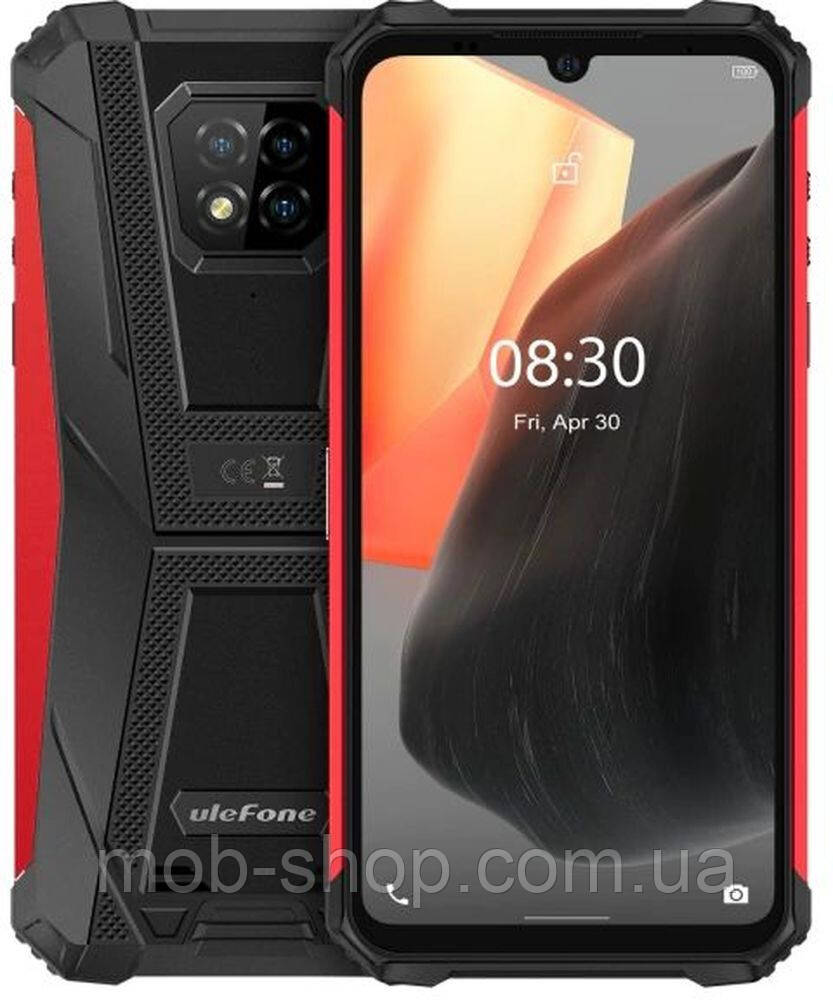 Потужний смартфон UleFone Armor 8 Pro 8/128Gb red NFC захищений сенсорний мобільний телефон