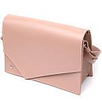 Жіноча сумка GRANDE PELLE 11435 Рожевий. Натуральна шкіра