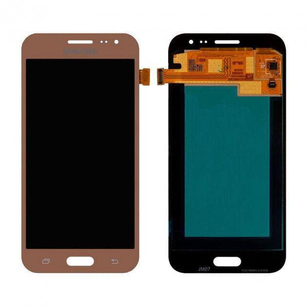 Дисплей для Samsung J200F Galaxy J2 | J200G | J200H | J200Y з сенсором (Золотий) OLED, фото 1