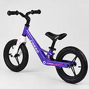 Велобіг від для дівчинки, легкий (2,2 кг), Фіолетовий, литі диски, 12 дюймів, магнієвий, від 2 років, Corso 22709