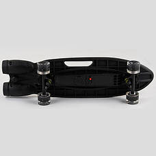 Скейтборд з димом і музикою, Чорний, USB-зарядка, акумулятор, PU колеса зі світлом, Best Board S-00501, фото 3