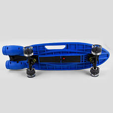 Скейт з пором і музикою, дитячий, Синій, акумулятор, колеса зі світлом, Best Board S-00605, фото 2