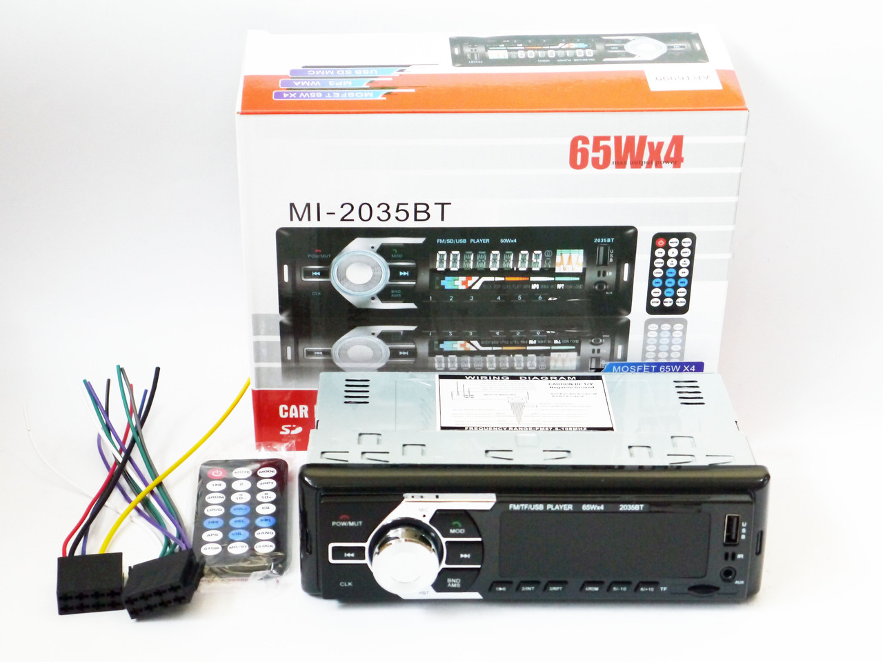 Автомагнітола 2035BT Bluetooth+USB+SD+AUX 4x60W