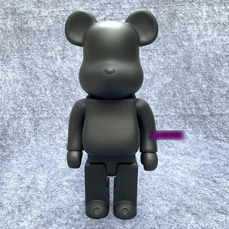 Дизайнерська іграшка Беарбрік 28 см чорний. Статуетка Bearbrick 400% Black. Bearbrick