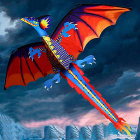 Повітряний змій Дракон RESTEQ. Дракон 3d повітряний змій. Великий повітряний змій. Кайт дракон. Dragon Kite
