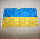 Український прапор RESTEQ. Прапор України. Ukrainian flag. Прапор 150*90 см поліестер, фото 7