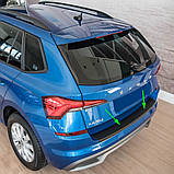 Пластикова накладка заднього бампера для Skoda Kamiq 2019+, фото 3