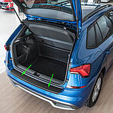 Пластикова накладка заднього бампера для Skoda Kamiq 2019+, фото 4