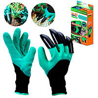 Садовые перчатки Garden Gloves с пластиковыми наконечниками / Рукавицы садовые с когтями водонепроницаемые