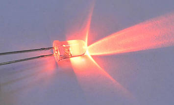 Св-діод 12V d5мм помаранчевий прозорий LED5045