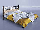 Двоспальне ліжко Tenero Диасция 160х200 см металева з м'яким узголів'ям, фото 2