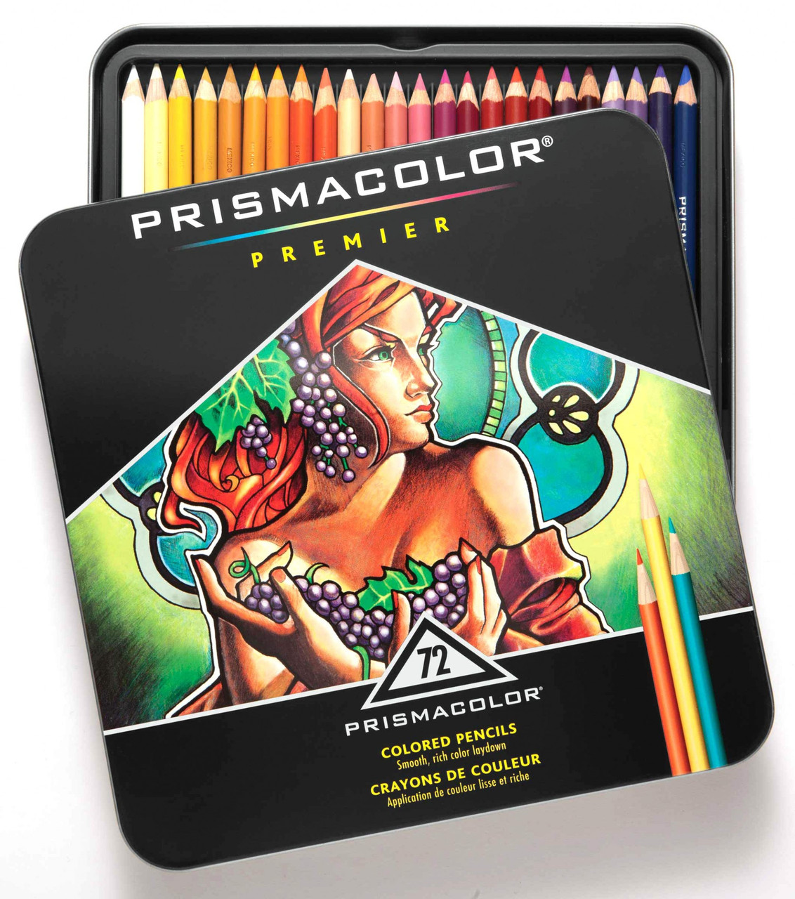 Набір кольорових олівців Prismacolor Premier 72 кольори в металевому пеналі