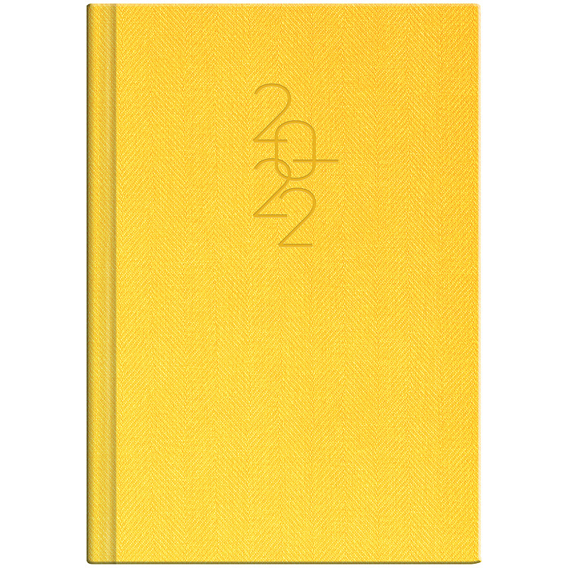Щоденник датований BRUNNEN 2022 Стандарт Tweed жовтий