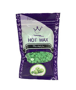 Віск гарячий для депіляції в гранулах Konsung Hot Wax Яблуко 100г.