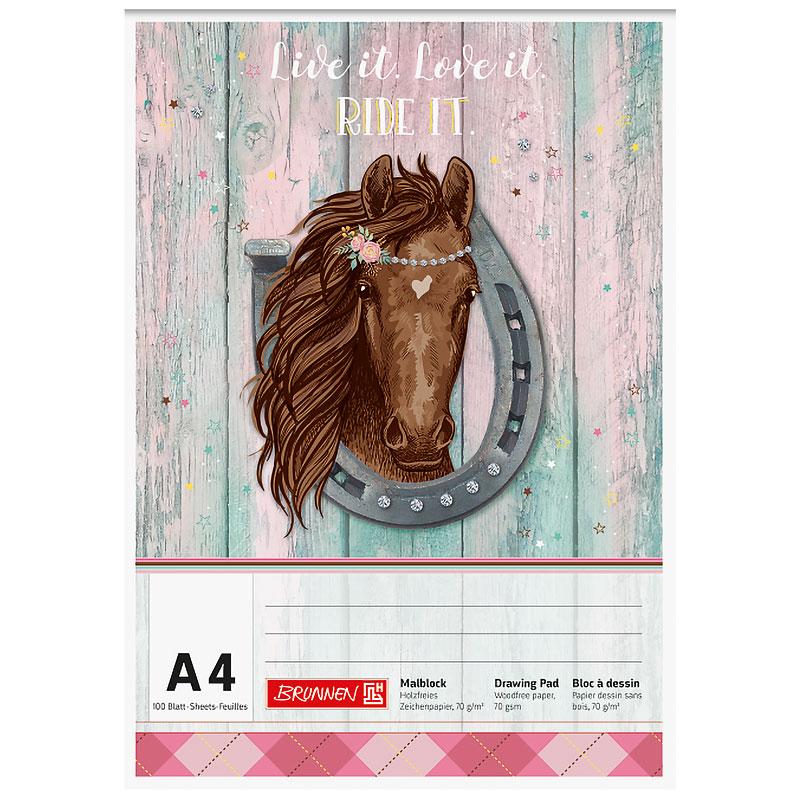 Альбом для малювання BRUNNEN Ponylove, А4, 100 аркушів