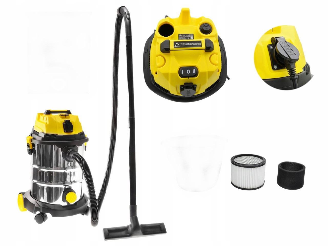 Промисловий пилосос GEKO GM-56  30 Л 1500Вт