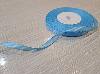 Стрічка атласна 6 мм блакитна