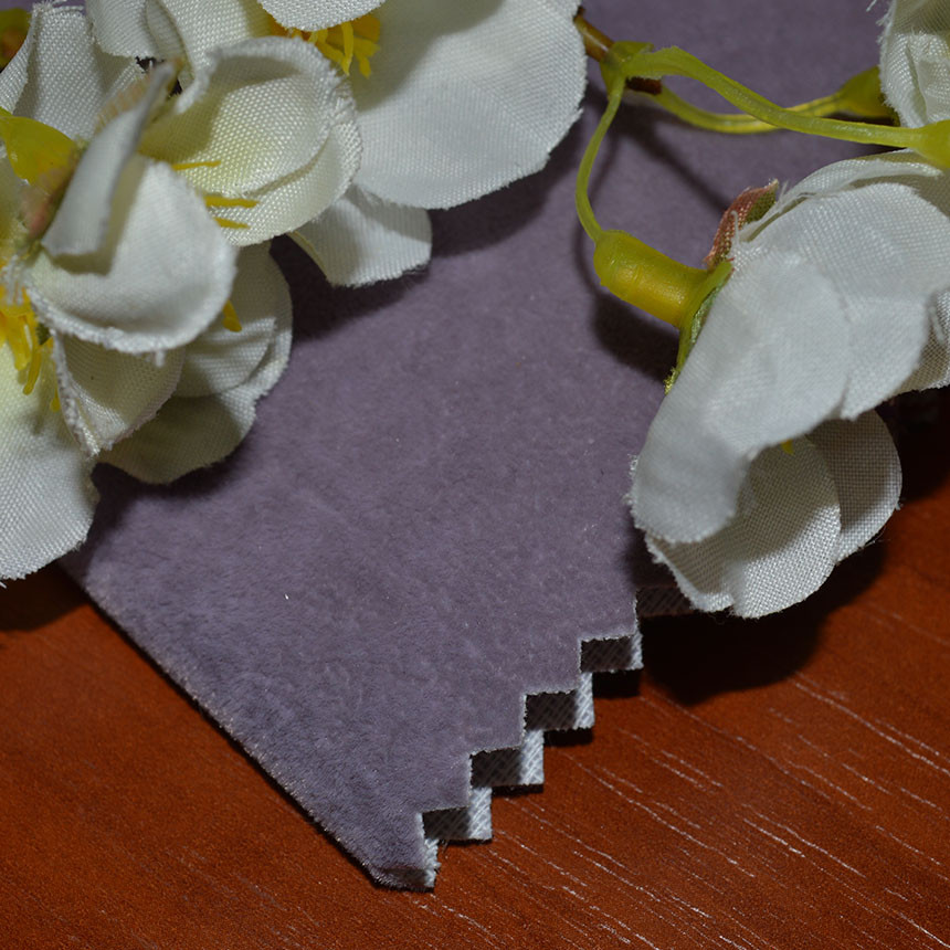 Тканина для меблів флок Анфора (Anfora) бузкового кольору
