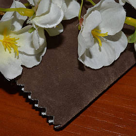 Тканина для меблів флок Анфора (Anfora) темно-бежевого кольору