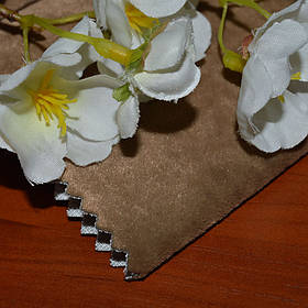 Тканина для меблів флок Анфора (Anfora) світло-коричневого кольору