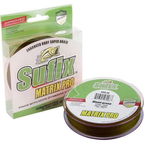 Шнур Sufix Matrix Pro 135m 0.20mm 18.0kg PE1.5 mid.green