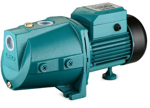 Насос відцентровий поверхневий самовсмоктуючий Leo XJWm/10M 0.75 кВт Hmax 46м Qmax 90л/хв, фото 1