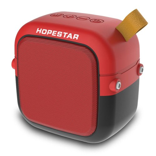 Портативна бездротова Bluetooth колонка HOPESTAR MINI T5 |AUX, Micro-SD card, USB, FM| Червоний, фото 1