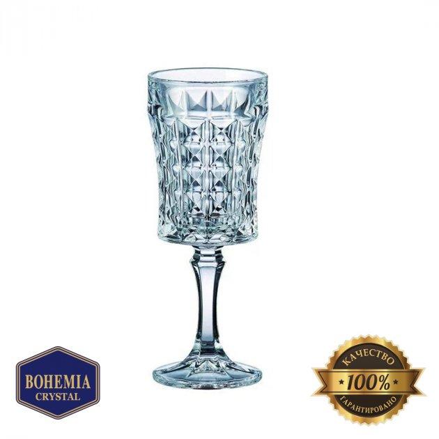 Набір бокалів для вина скляних Bohemia Diamond 200 мл 6 шт (8931), фото 1